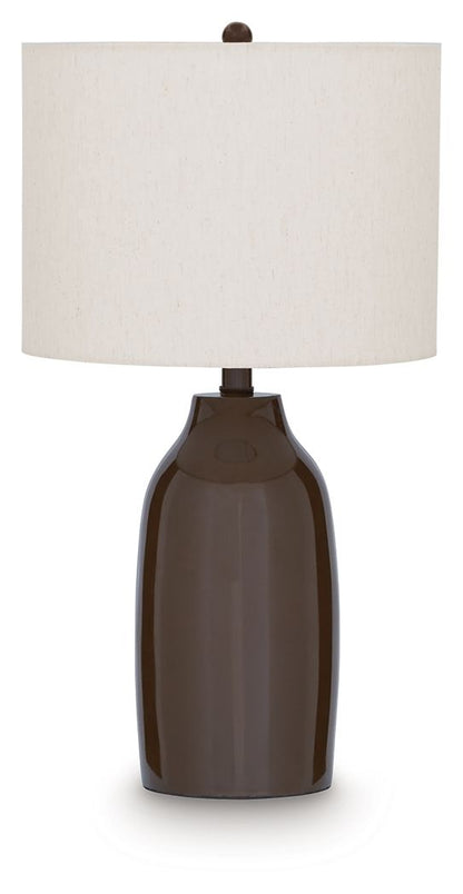 Jyler - Terracotta Table Lamp - Brown by Ashley – Table Lamps