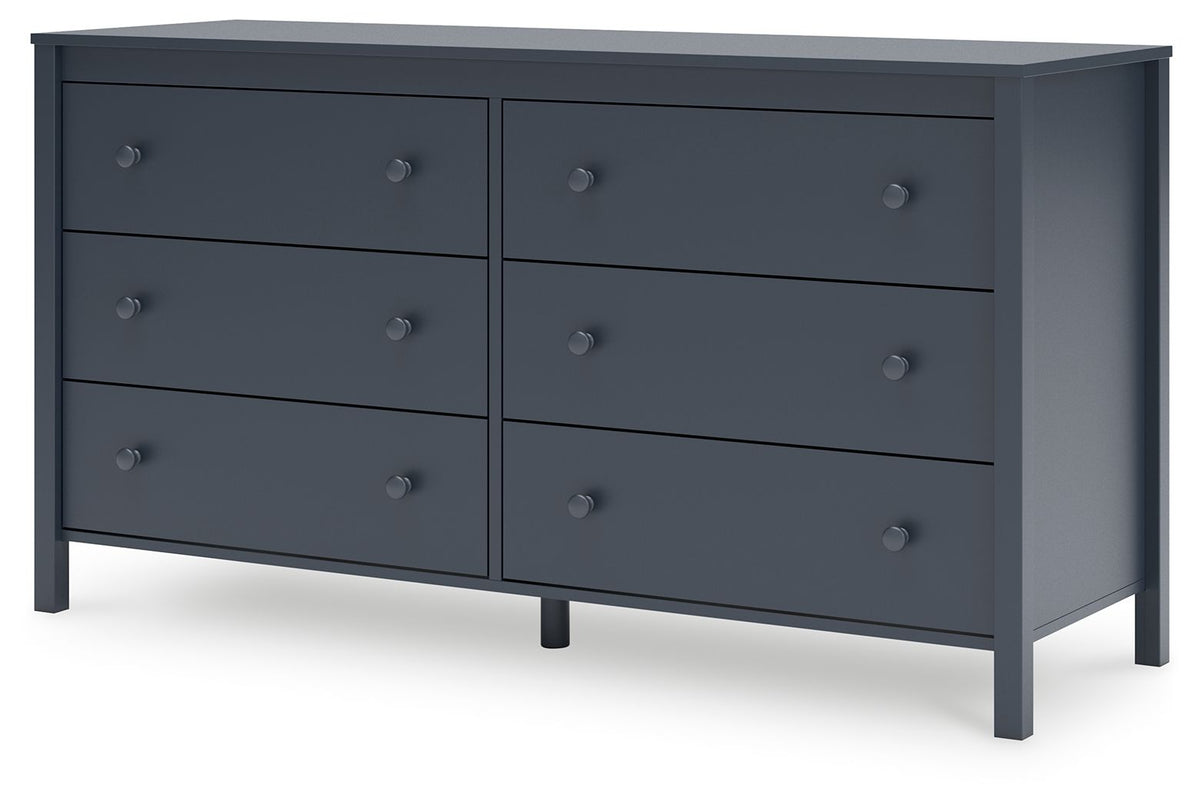Simmenfort - Six Drawer Dresser - Navy Blue by Ashley – view 3