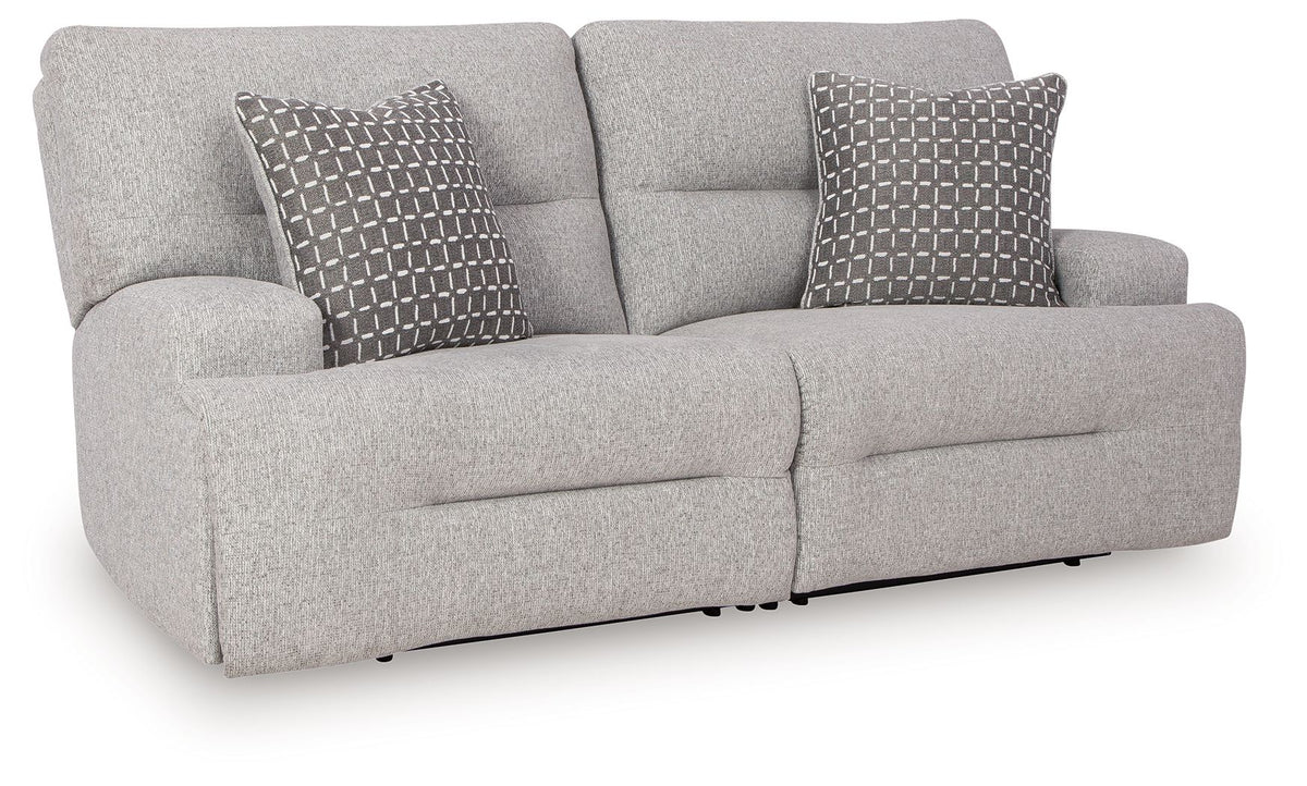 Acklen Place - 2-Piece Power Reclining Sectional Loveseat - Pewter by Ashley – view 3