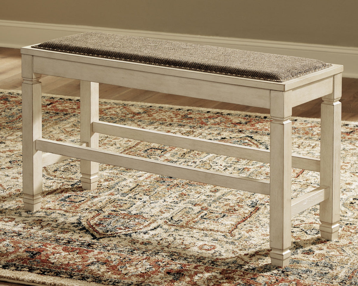 Bolanburg - DBL Counter UPH Bench  - Beige by Ashley – view 4