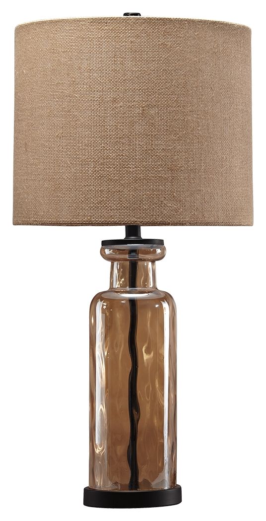 Laurentia - Glass Table Lamp  - Champagne by Ashley – Table Lamps