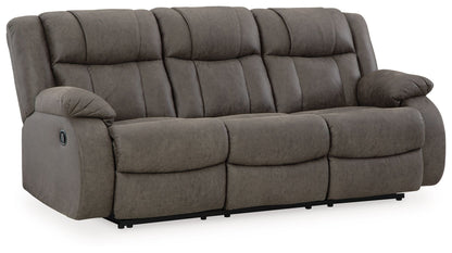 First Base - Reclining Sofa - Gunmetal by Ashley – view 4