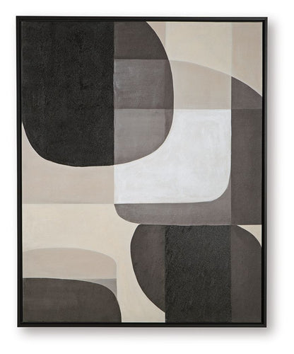 Kesleigh - Wall Art - Black / White by Ashley – Canvas Art