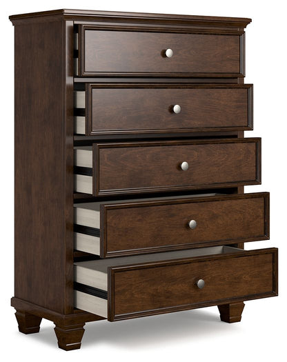 Danabrin - Five Drawer Chest - Brown by Ashley – view 3