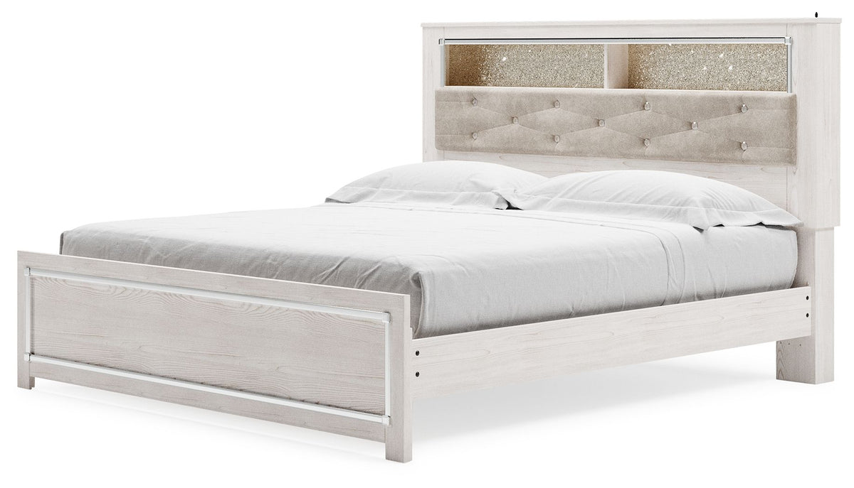 Altyra - King Bookcase Panel Bed - White by Ashley – view 4