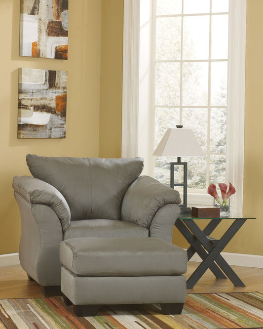 Darcy - Chair With Ottoman by Ashley – Stationary Chair & Ottoman
