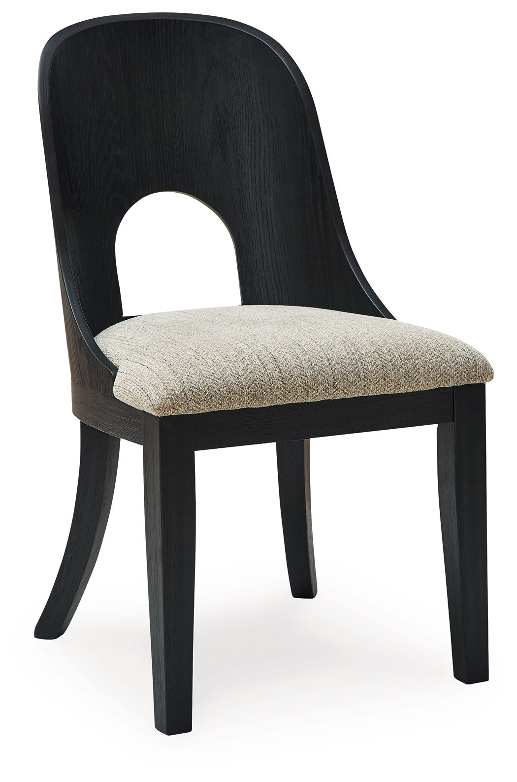 Rowanbeck - Dining Upholstered Side Chair (Set of 2) - Gray / Black by Ashley – view 3