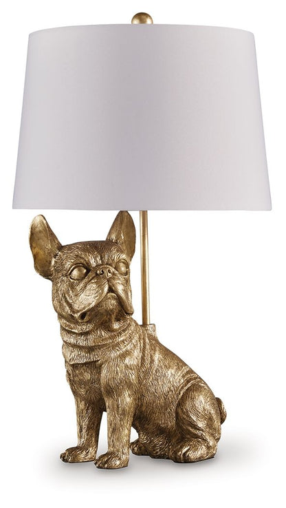 Wadeland - Poly Table Lamp - Gold Finish by Ashley – Table Lamps