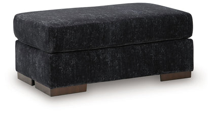 Whitmore Manor - Ottoman - Black Pearl – Upholstered Ottomans
