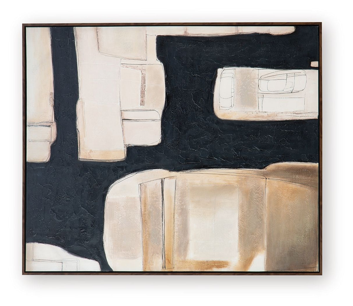 Feyville - Wall Art - Black / Brown / Cream by Ashley – view 4