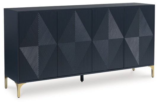 Loirwick - Accent Cabinet - Dark Blue by Ashley – Accent Cabinets