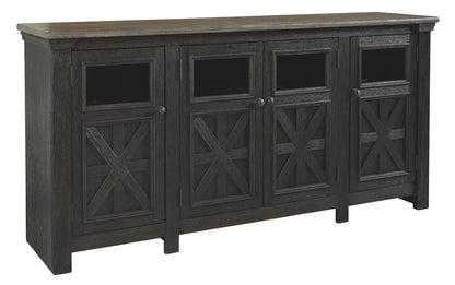 Tyler Creek - Extra Large TV Stand - Black / Gray by Ashley – TV Stands