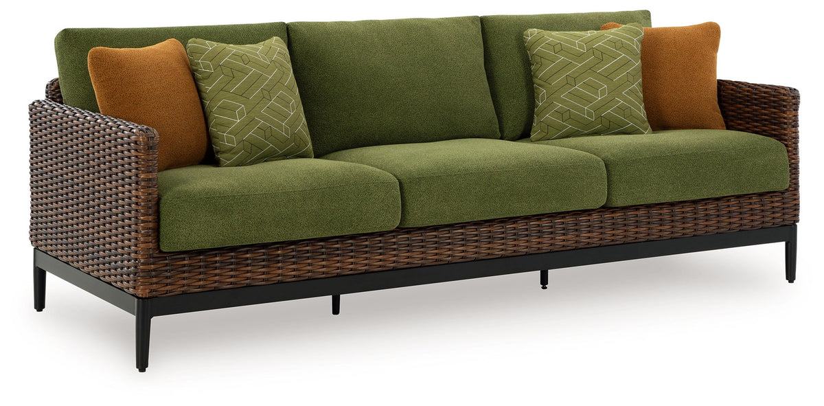 Horizon Hall - Sofa With Cushion - Brown / Green by Ashley – Sofas