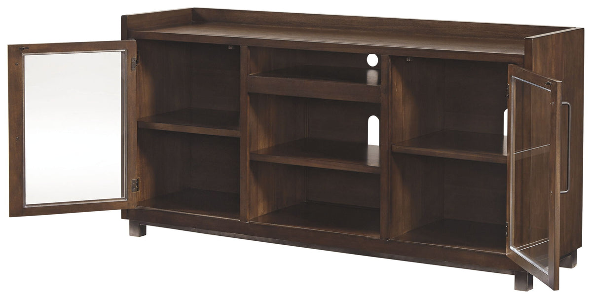 Starmore - XL TV Stand w/Fireplace Option - Brown by Ashley – view 4