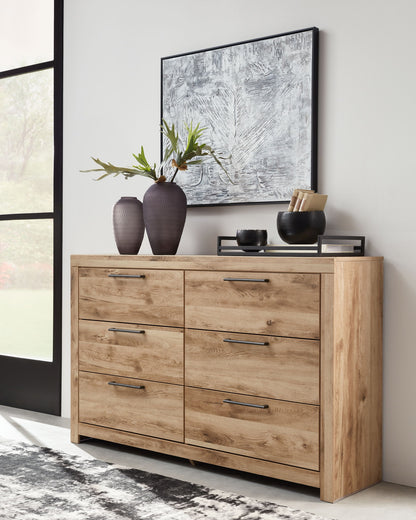 Hyanna - Six Drawer Dresser - Tan Brown by Ashley – view 3