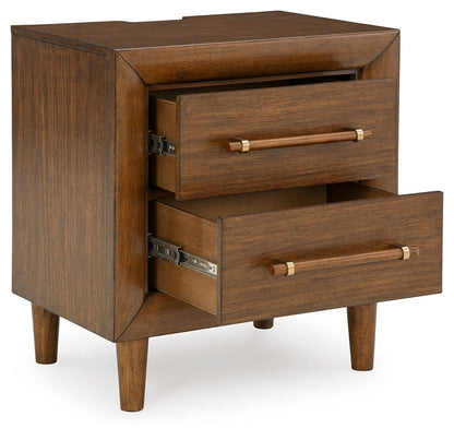 Lyncott - Two Drawer Night Stand - Brown by Ashley – view 4