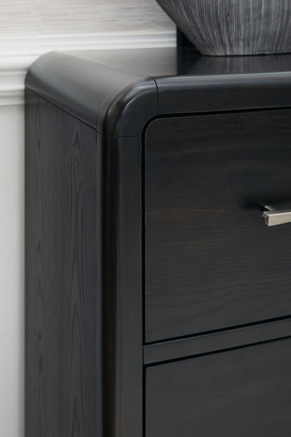 Rowanbeck - Dresser And Mirror - Black by Ashley – view 4