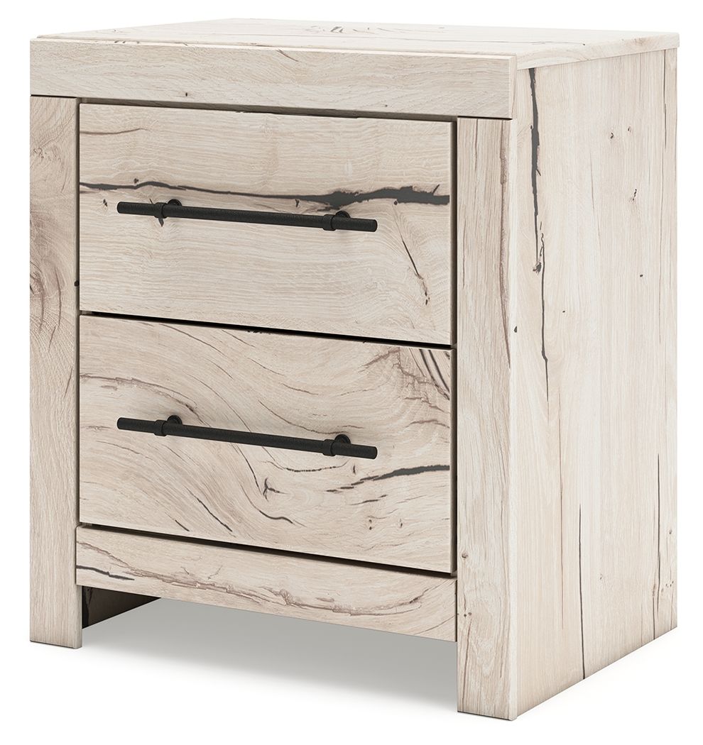 Lawroy - Two Drawer Night Stand - Light Natural – view 4