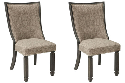 Tyler Creek - Dining UPH Side Chair (Set of 2) - Framed Back - Black / Grayish Brown by Ashley – view 4