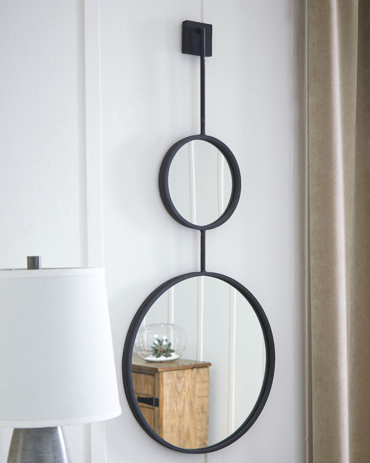 Brewer - Accent Mirror - Black by Ashley – view 4