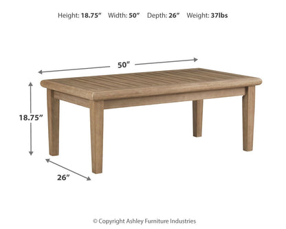 Gerianne - Rectangular Cocktail Table - Brown by Ashley – view 4