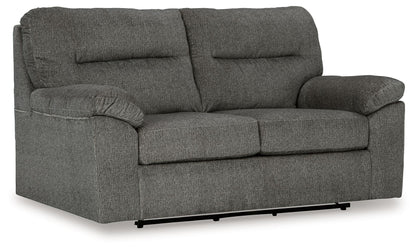 Bindura - Glider Loveseat - Mineral by Ashley – Stationary Loveseats