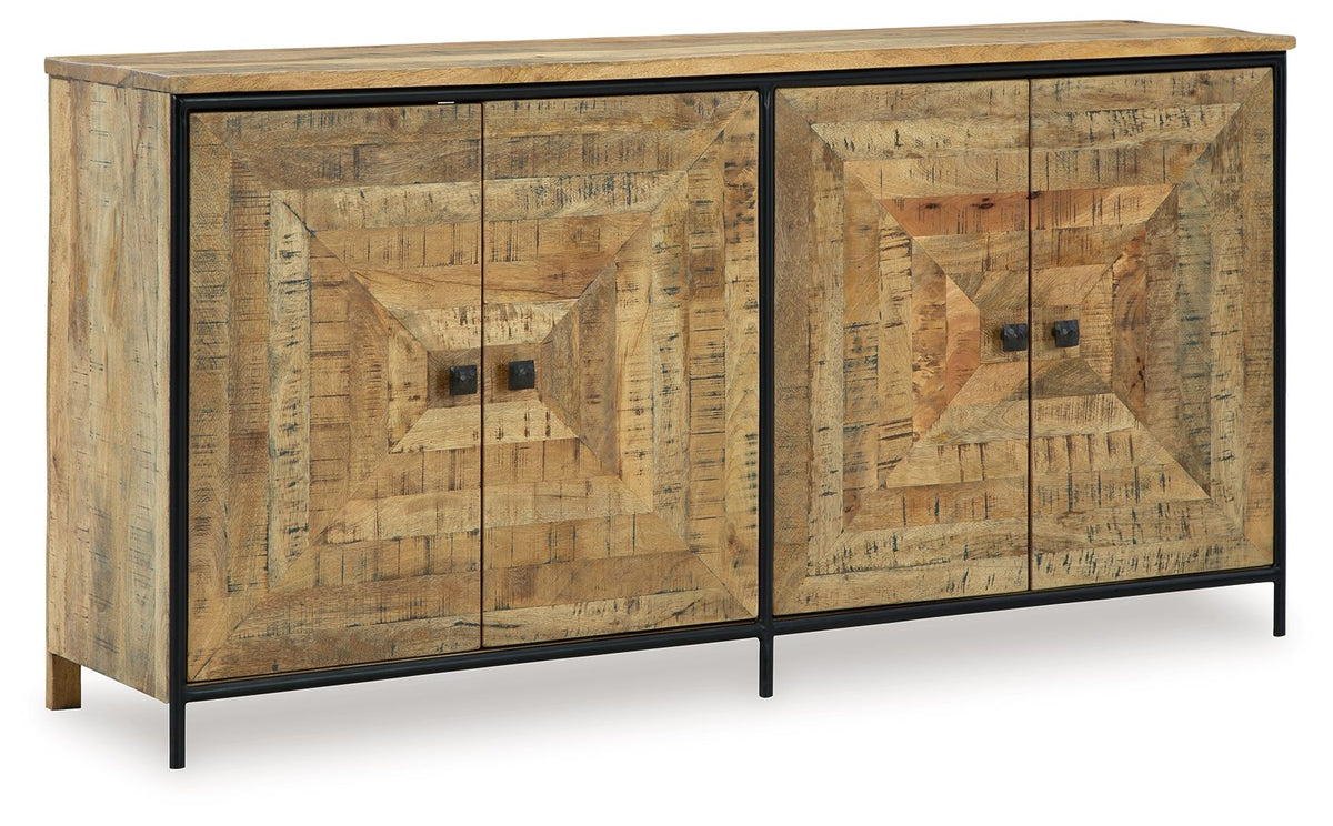 Camney - Accent Cabinet - Brown / Black by Ashley – Accent Cabinets