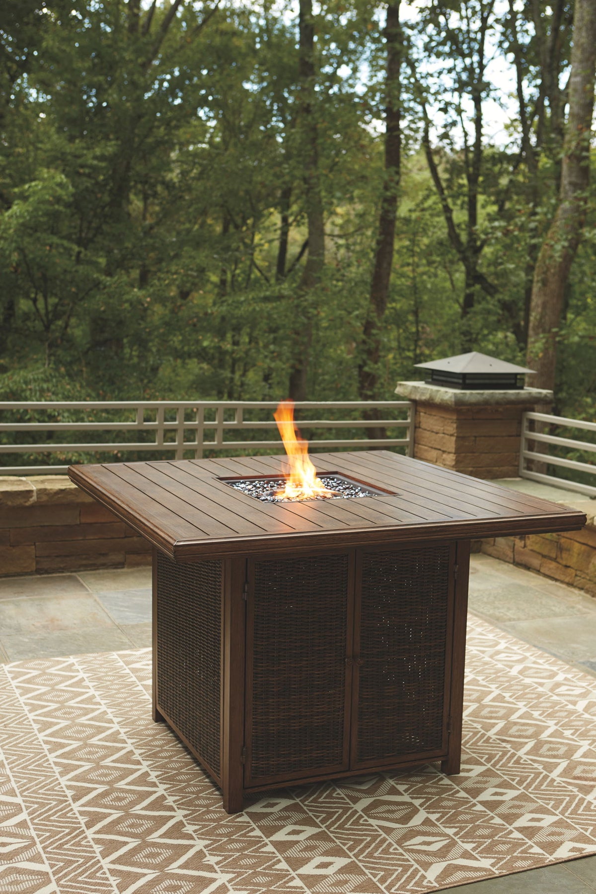 Paradise Trail - Outdoor Fire Pit Table Set by Ashley – view 7