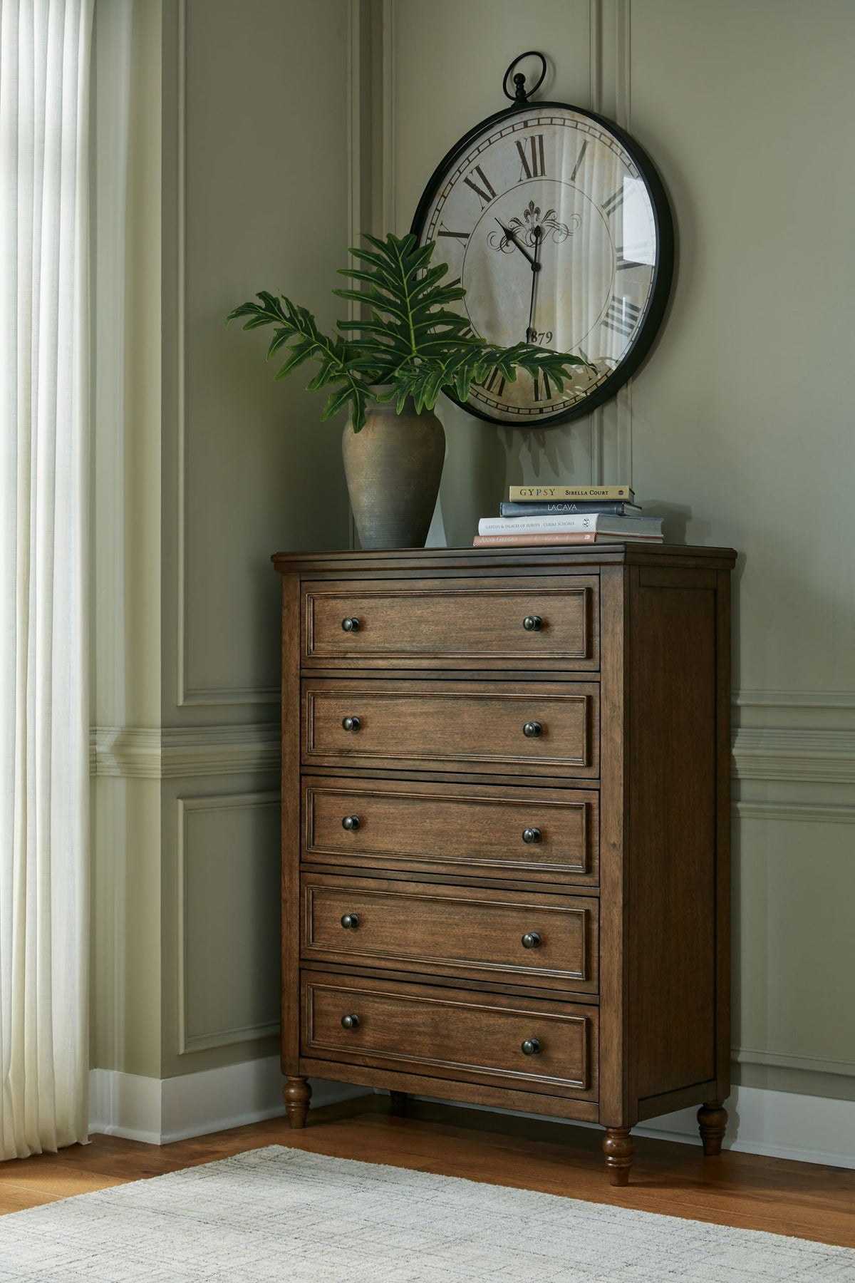 Sturlayne - Five Drawer Chest - Brown – view 3