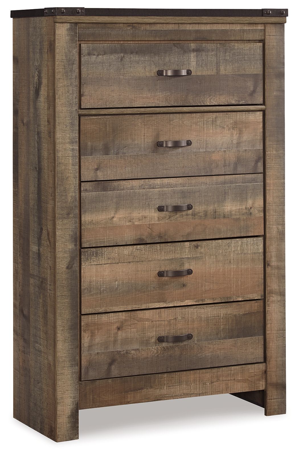 Trinell - Five Drawer Chest - Brown by Ashley – Accent Chests