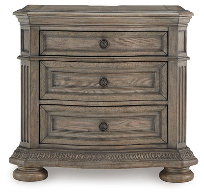 Ardenfield - Three Drawer Night Stand - Light Brown by Ashley – view 2