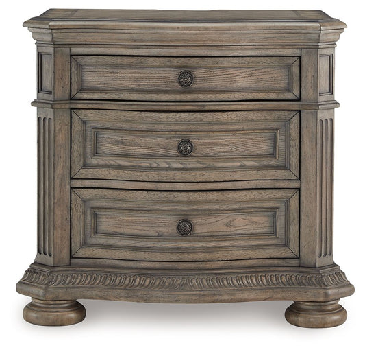 Ardenfield - Three Drawer Night Stand - Light Brown by Ashley – view 2