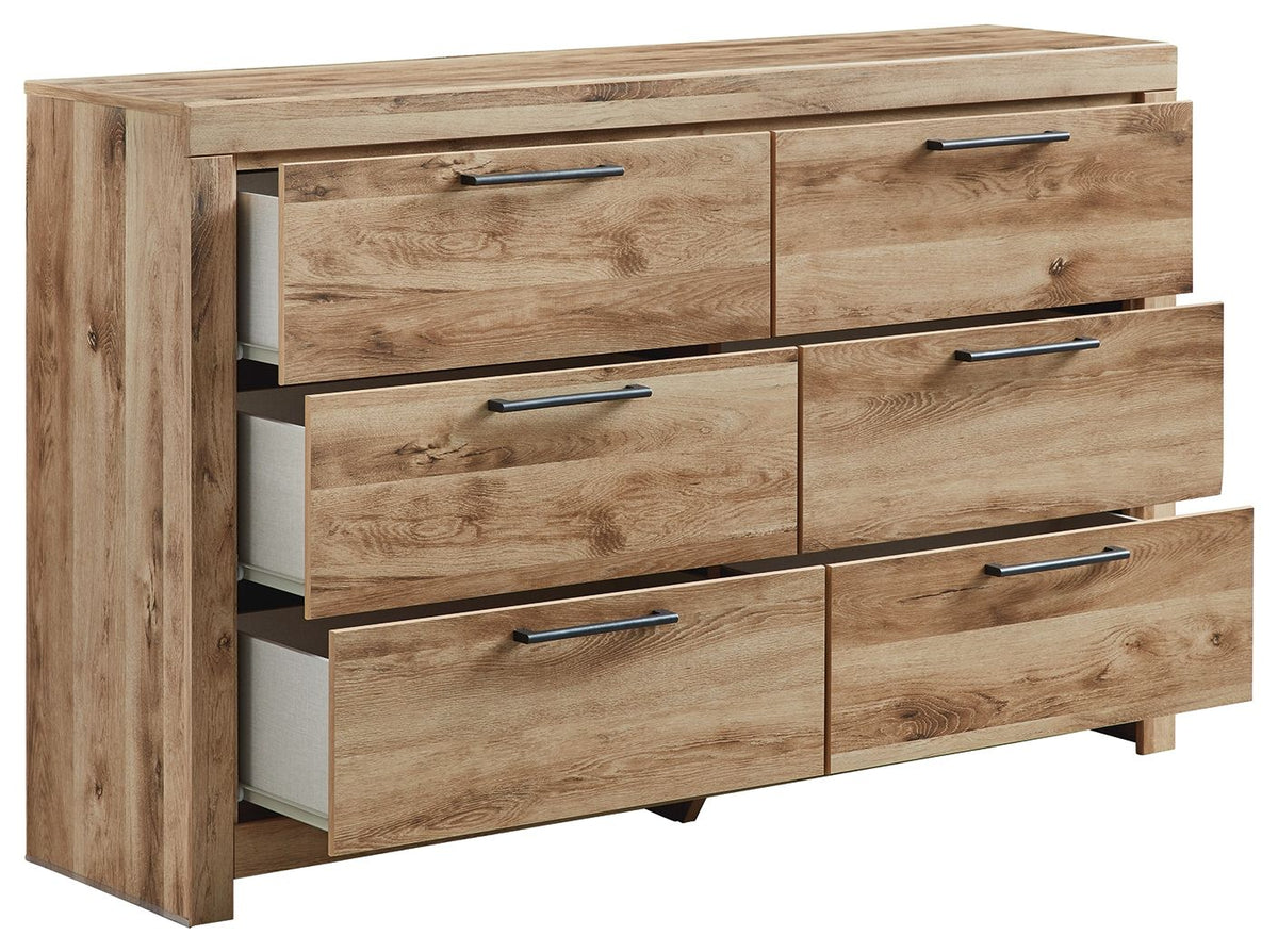 Hyanna - Six Drawer Dresser - Tan Brown by Ashley – view 4