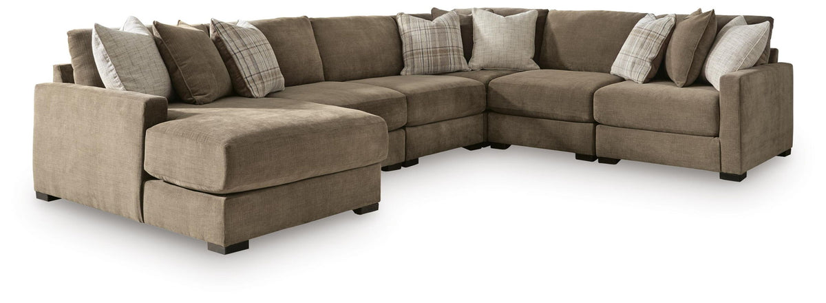 Camellia-Court - 6 Piece Sectional – Stationary Sectionals