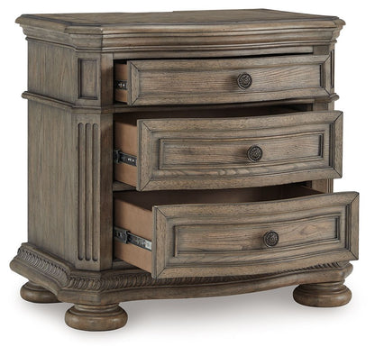 Ardenfield - Three Drawer Night Stand - Light Brown by Ashley – view 3