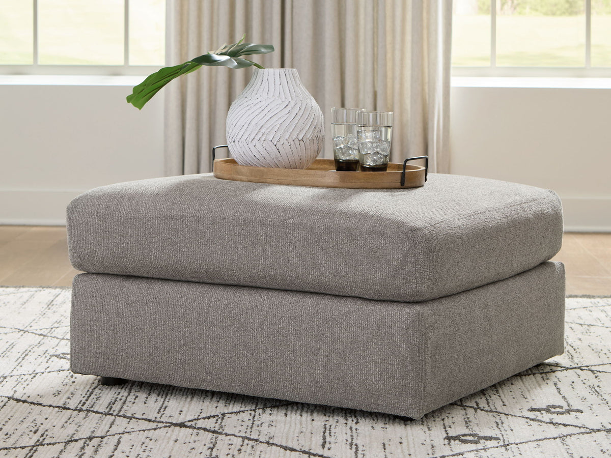 Lindon - Oversized Accent Ottoman - Smoke – view 4