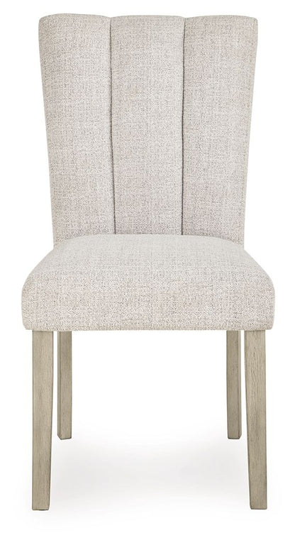 Larawyn - Dining Upholstered Side Chair (Set of 2) - Bisque by Ashley – view 3