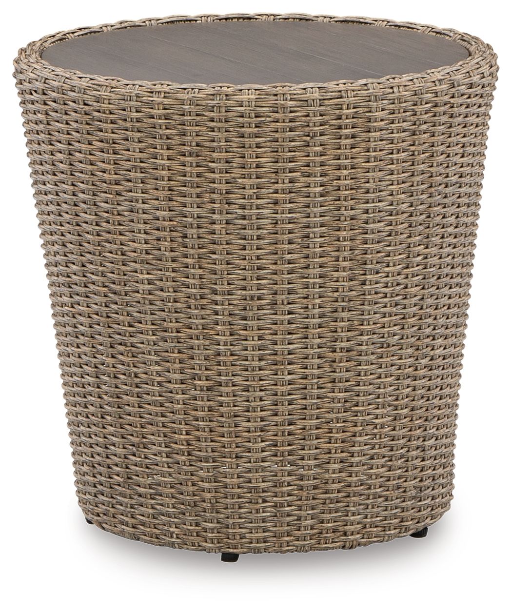 Danson - Round End Table - Beige by Ashley – End Tables