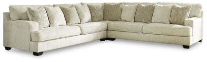 Rawcliffe - 5-Piece Sectional - Parchment by Ashley – Stationary Sectionals