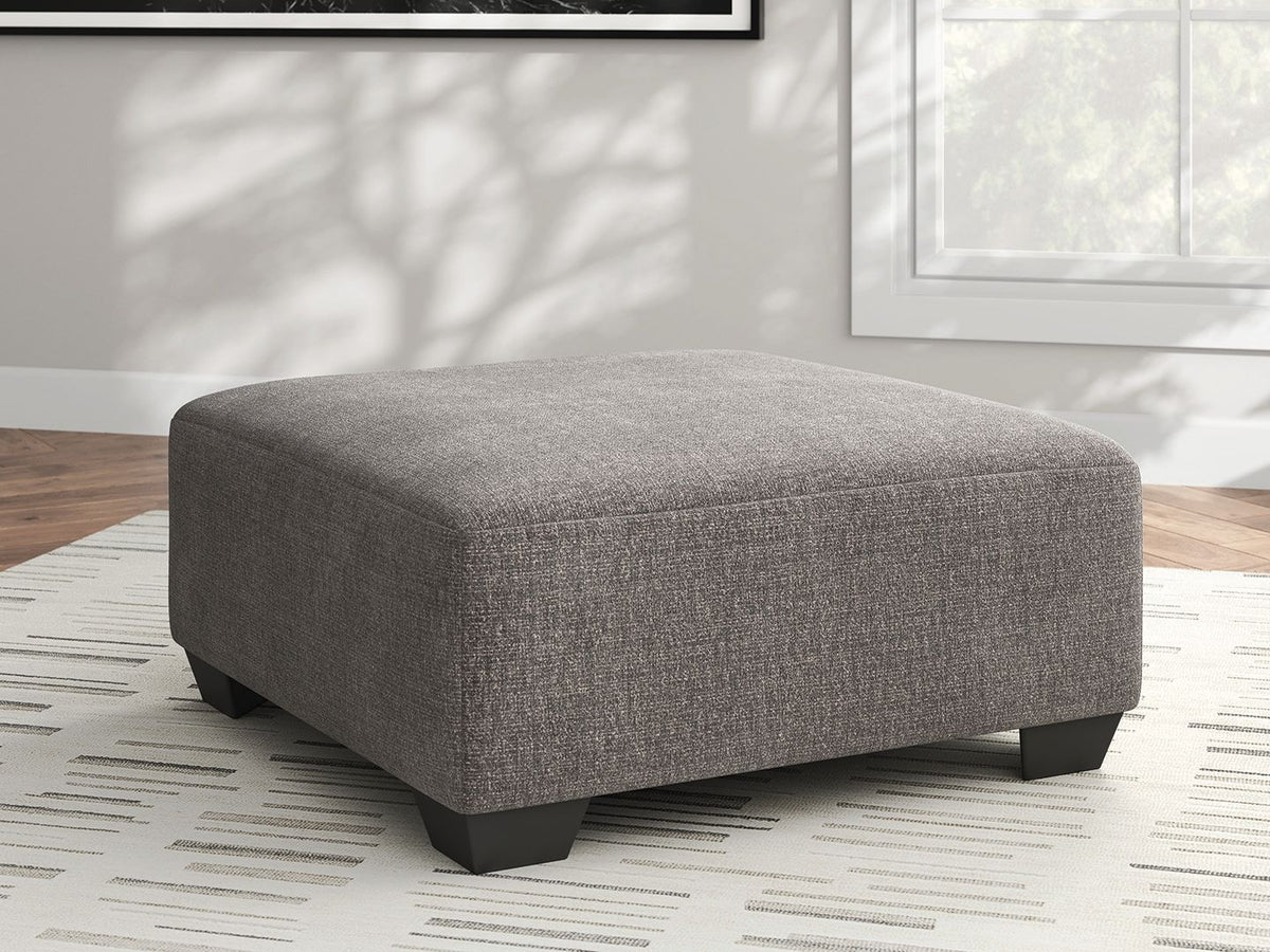 Clarington - Oversized Accent Ottoman - Greystone by Ashley – view 4