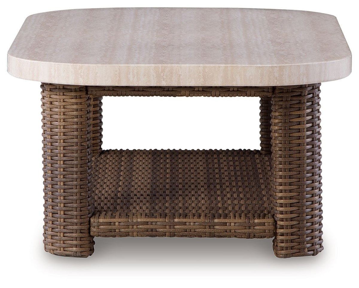 Dolan Creek - Rectangular Cocktail Table - Beige / Brown by Ashley – view 3
