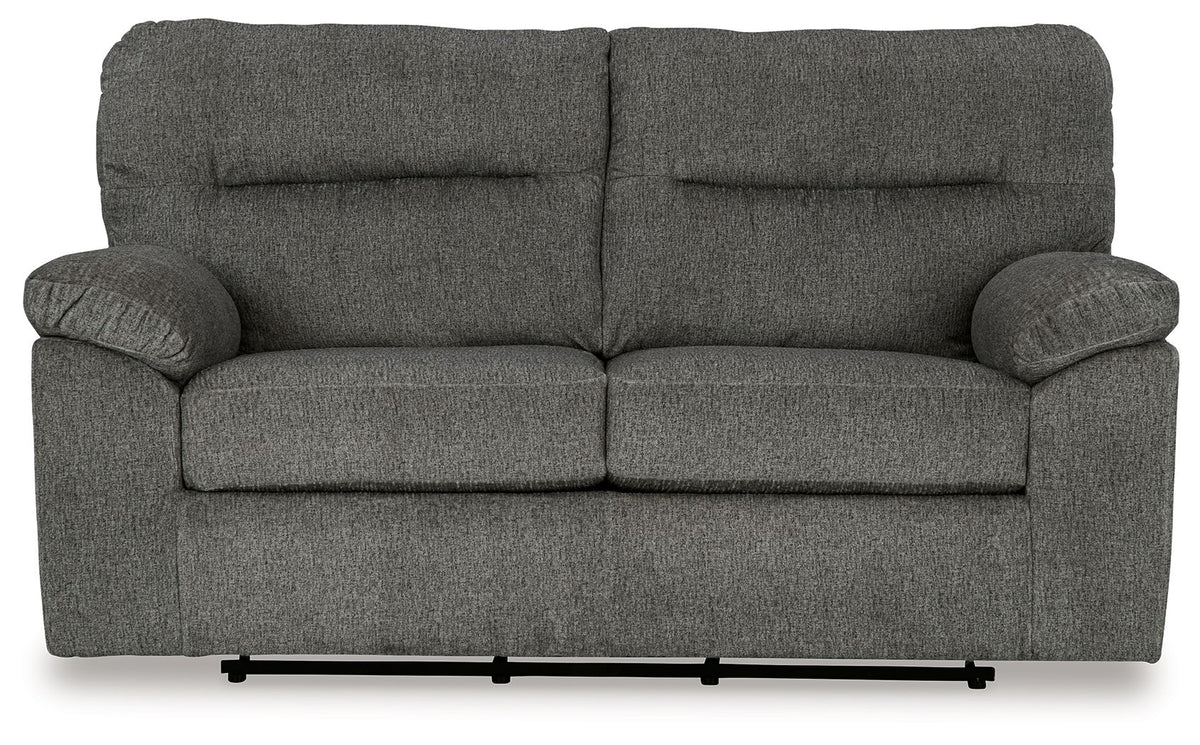 Bindura - Glider Loveseat - Mineral by Ashley – view 3