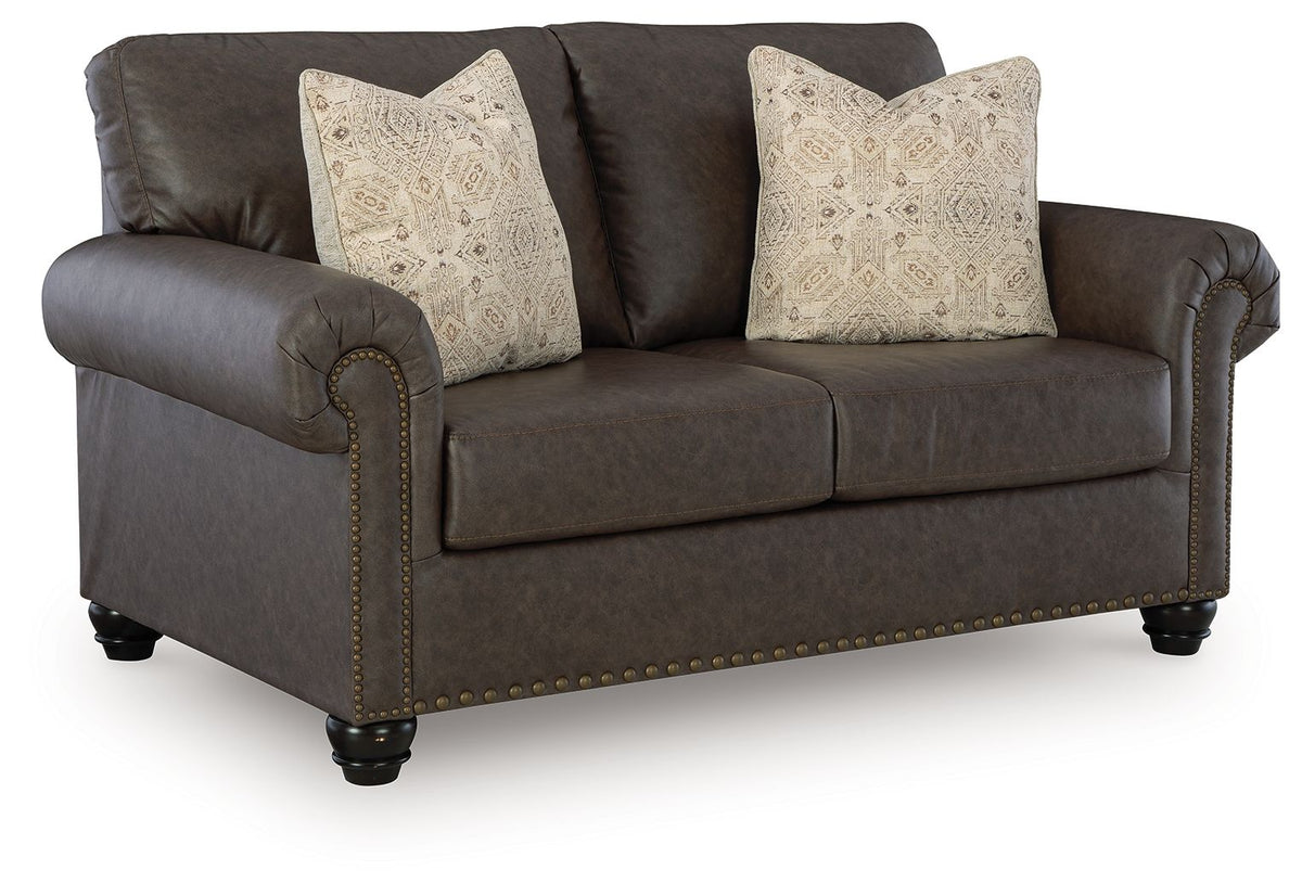 Roxmere - Loveseat - Umber – Stationary Loveseats