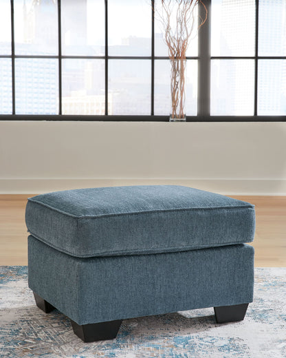 Cashton - Ottoman - Blue by Ashley – view 3