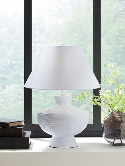 Harelwood - Poly Table Lamp - White by Ashley – view 4