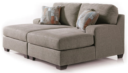 Newellen - 2-Piece Super Chaise - Beige – Stationary Sectionals
