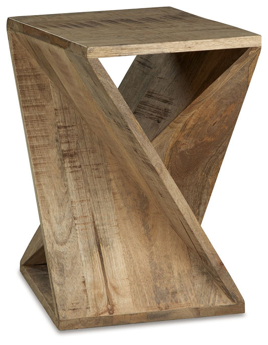 Zalemont - Accent Table - Distressed Brown by Ashley – Accent Tables