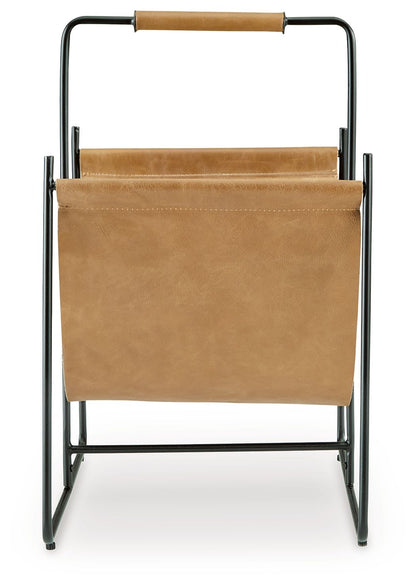 Faronworth - Magazine Rack - Brown / Black by Ashley – view 3