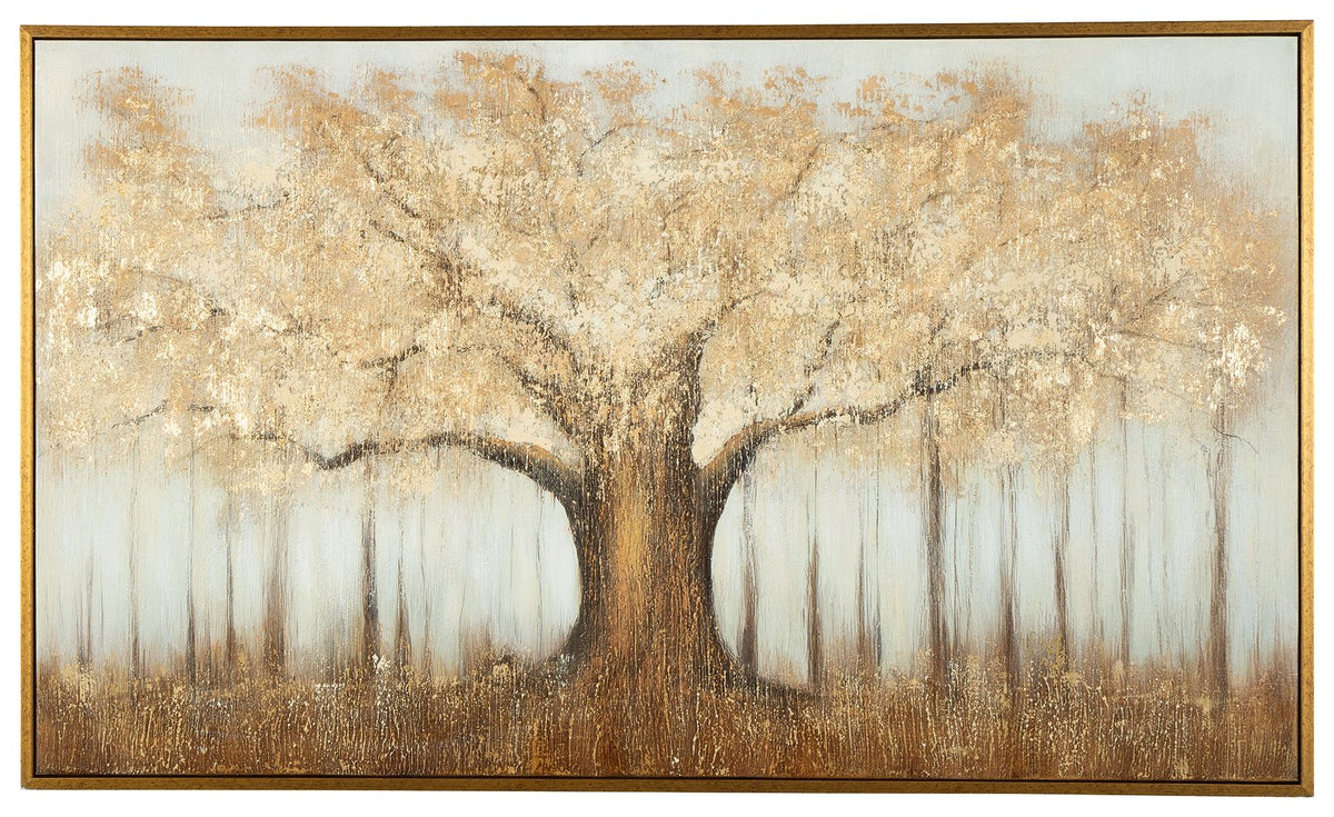 Dalewick - Wall Art - Brown / Gray / Gold Finish by Ashley – Canvas Art