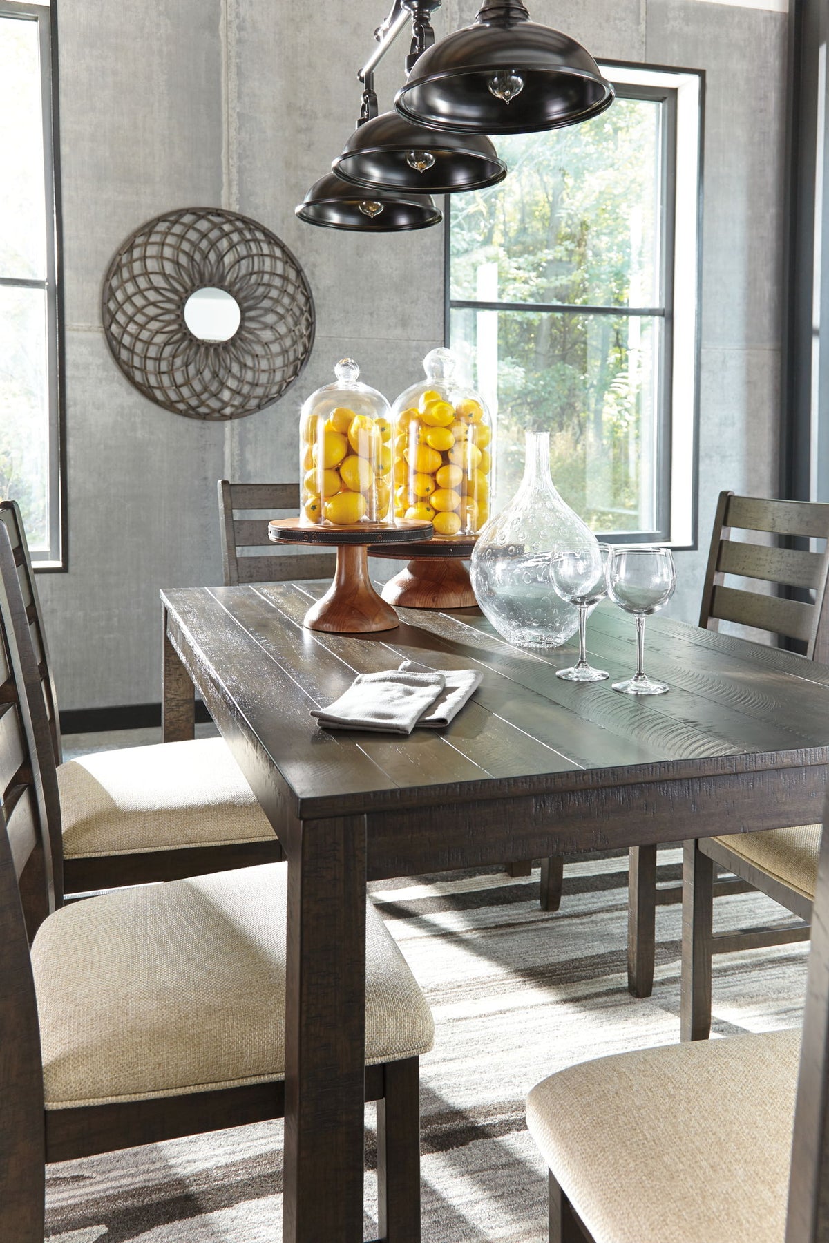 Rokane - Dining Room Table Set (Set of 7) - Brown by Ashley – view 3
